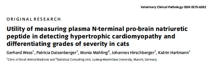 NTproBNP in cats